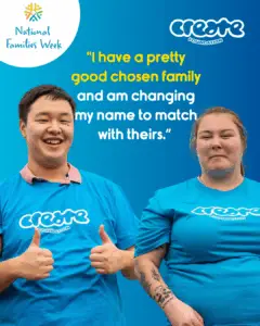 "I have a pretty good chosen family and am changing my name to match with theirs.”